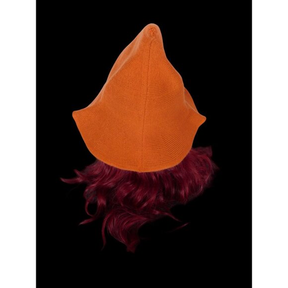 Orange Woven Wool Blend Witch Hat - Adult Ritual & Everyday Wear - New - Picture 7 of 11
